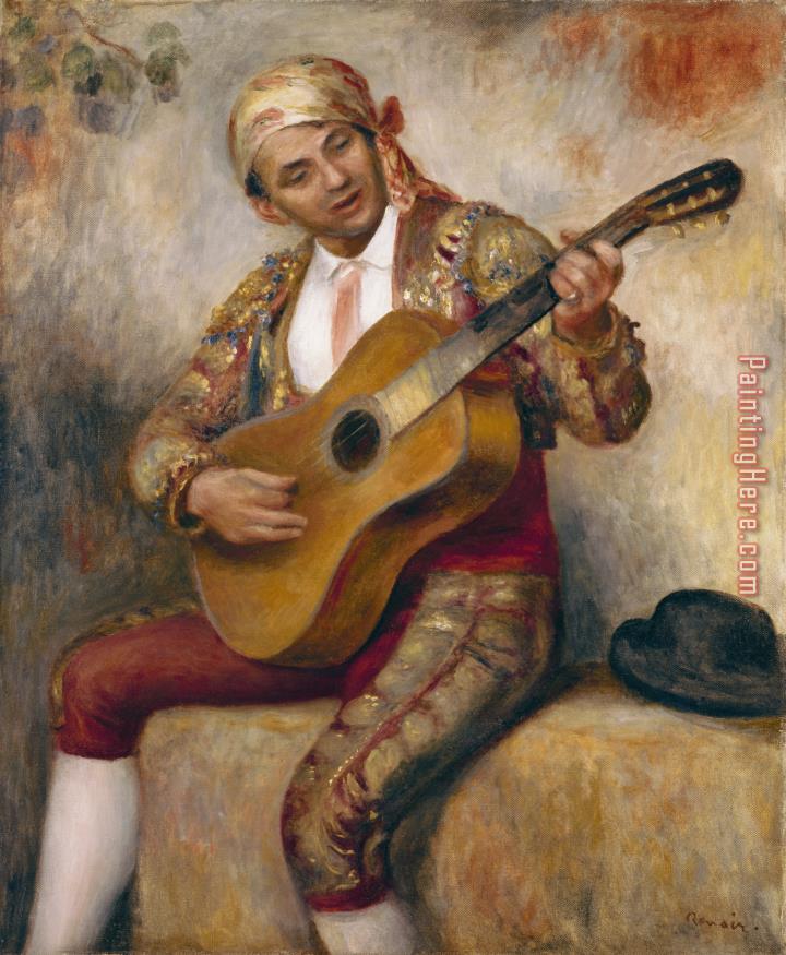 Pierre Auguste Renoir The Spanish Guitarist